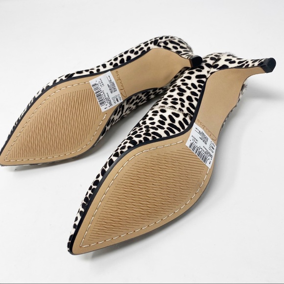 NIB Clarks Laina55 Leather Animal Print Heels - Picture 9 of 12
